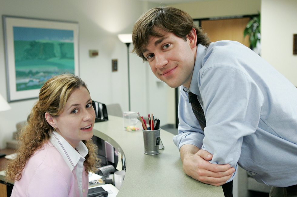 Foto de Jim Halpert con Pam Beesly